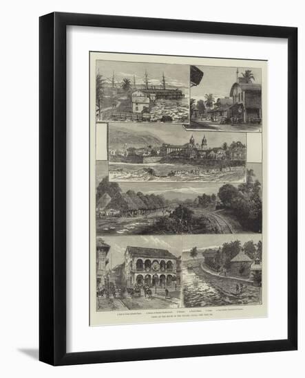 Views on the Route of the Panama Canal-Johann Nepomuk Schonberg-Framed Giclee Print