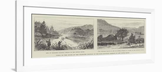 Views on the Route of the Projected Railway in the Blue Mountain District of New South Wales-null-Framed Giclee Print