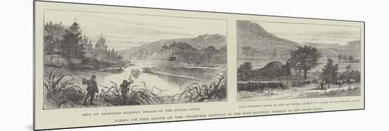 Views on the Route of the Projected Railway in the Blue Mountain District of New South Wales-null-Mounted Giclee Print