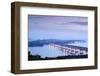 Views over the Thanlwin (Salween) River and Mawlamyine Bridge and Town, Mon, Myanmar (Burma)-Alex Robinson-Framed Photographic Print