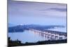 Views over the Thanlwin (Salween) River and Mawlamyine Bridge and Town, Mon, Myanmar (Burma)-Alex Robinson-Mounted Photographic Print