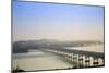 Views over the Thanlwin (Salween) River and Mawlamyine Bridge and Town, Mon, Myanmar (Burma)-Alex Robinson-Mounted Photographic Print