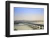 Views over the Thanlwin (Salween) River and Mawlamyine Bridge and Town, Mon, Myanmar (Burma)-Alex Robinson-Framed Photographic Print