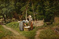 Girls at a Well-Viggo Pedersen-Mounted Giclee Print