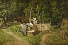 Girls at a Well-Viggo Pedersen-Mounted Giclee Print