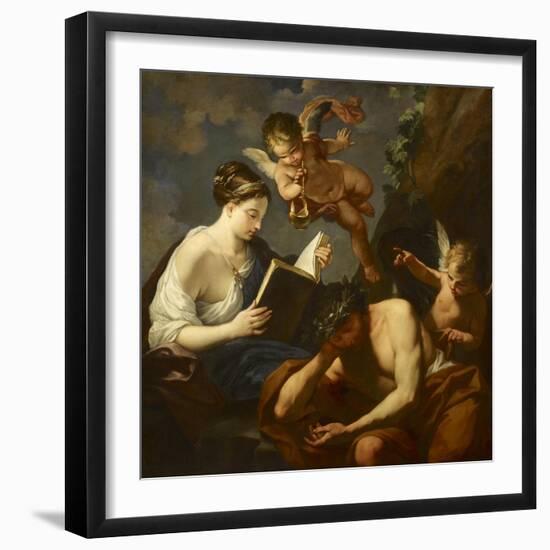 Vigilance and Love's Oblivion-Luigi Garzi-Framed Giclee Print