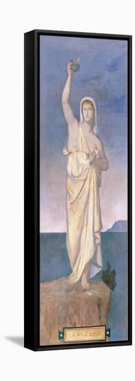 Vigilance, town house of Madame Vignon History-Pierre Puvis de Chavannes-Framed Stretched Canvas