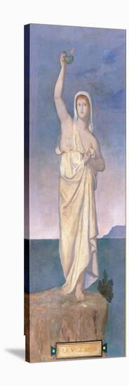 Vigilance, town house of Madame Vignon History-Pierre Puvis de Chavannes-Stretched Canvas