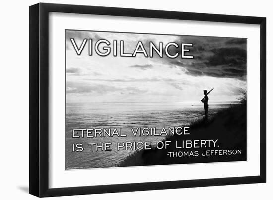 Vigilance-null-Framed Art Print