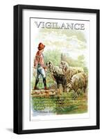 Vigilance-null-Framed Art Print