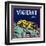 Vigilant Orange Label - Upland, CA-Lantern Press-Framed Art Print