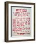 Vigilante Notice of 1882-American School-Framed Giclee Print