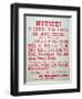 Vigilante Notice of 1882-American School-Framed Giclee Print