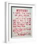 Vigilante Notice of 1882-American School-Framed Giclee Print