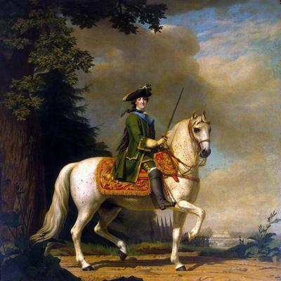 Equestrian Portrait of Empress Catherine II, (1729-179), after 1762