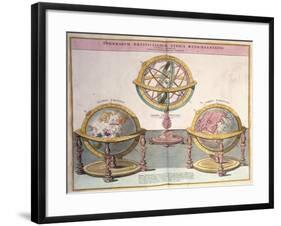 Vignettes of the World from Grosser Atlas, 1725-Johann Baptista Homann-Framed Giclee Print