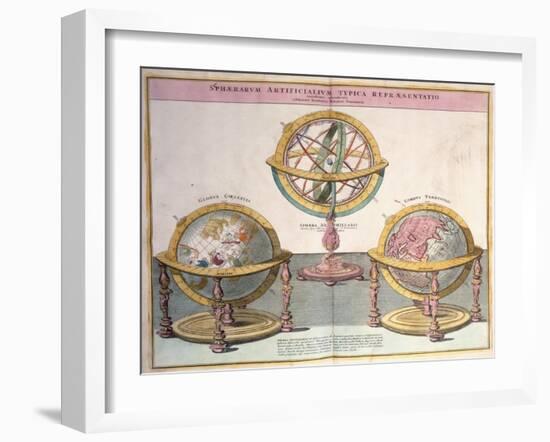 Vignettes of the World from Grosser Atlas, 1725-Johann Baptista Homann-Framed Giclee Print