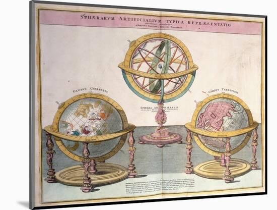 Vignettes of the World from Grosser Atlas, 1725-Johann Baptista Homann-Mounted Giclee Print