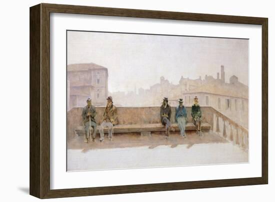 Vigo Bridge in Chioggia, 1898-Telemaco Signorini-Framed Giclee Print