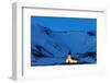 Vik I Myrda Church Lit Up at Dusk in Vik, Iceland-Chuck Haney-Framed Photographic Print