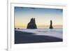 Vik, Southern Iceland. Reynisfjara Beach and Rock Formations.-Marco Bottigelli-Framed Photographic Print