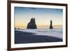 Vik, Southern Iceland. Reynisfjara Beach and Rock Formations.-Marco Bottigelli-Framed Photographic Print