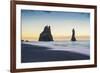 Vik, Southern Iceland. Reynisfjara Beach and Rock Formations.-Marco Bottigelli-Framed Photographic Print