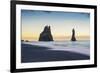 Vik, Southern Iceland. Reynisfjara Beach and Rock Formations.-Marco Bottigelli-Framed Photographic Print