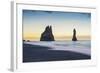 Vik, Southern Iceland. Reynisfjara Beach and Rock Formations.-Marco Bottigelli-Framed Photographic Print