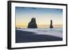 Vik, Southern Iceland. Reynisfjara Beach and Rock Formations.-Marco Bottigelli-Framed Photographic Print