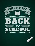 Back to School Message on Blackboard-VikaSuh-Framed Stretched Canvas