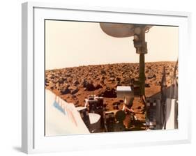 Viking 1 on the Martian Surface on July 24, 1976-null-Framed Photo