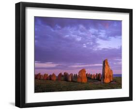 Viking Ale Stenar Burial Site, Kaseberga, Sweden-Walter Bibikow-Framed Photographic Print