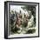 Viking Bard Singing of Heroic Legends to Northmen-null-Framed Giclee Print