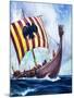 Viking Boat-null-Mounted Giclee Print