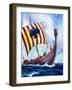 Viking Boat-null-Framed Giclee Print