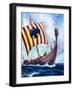 Viking Boat-null-Framed Giclee Print