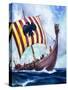 Viking Boat-null-Stretched Canvas