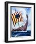 Viking Boat-null-Framed Giclee Print