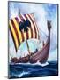 Viking Boat-null-Mounted Giclee Print