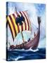 Viking Boat-null-Stretched Canvas