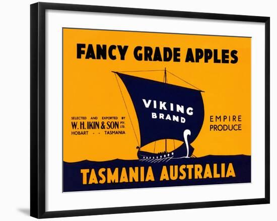 Viking Brand Fancy Grade Apples-null-Framed Art Print