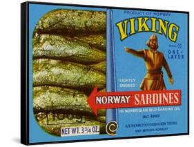 Viking Brank One-Layer Norway Sardines-null-Framed Stretched Canvas