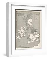 Viking Britain Map-null-Framed Photographic Print