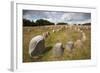 Viking Burial Ground with Stones Placed in Oval Outline of a Viking Ship-Stuart Black-Framed Photographic Print