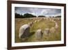 Viking Burial Ground with Stones Placed in Oval Outline of a Viking Ship-Stuart Black-Framed Photographic Print