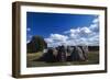 Viking Cemetery in Jaettertrup, Denmark, Viking Civilization-null-Framed Giclee Print