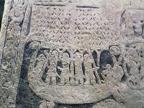 Detail of a Picture Stone Depicting the Last Voyage of the Deceased, from the Isle of Gotland-Viking-Giclee Print