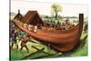 Viking Long-Ship, 1964-null-Stretched Canvas