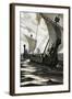 Viking Longboats-null-Framed Giclee Print